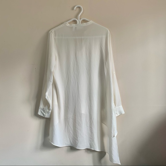 Chico's Asymmetrical Roll-Tab Tunic - Picture 7 of 9